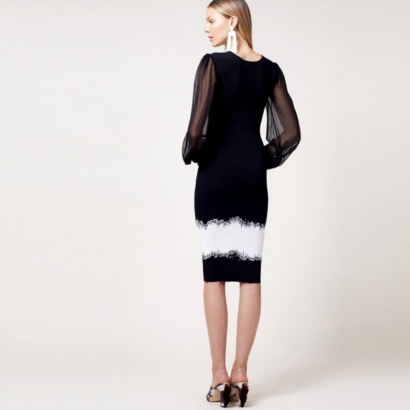 🍒NWT🍒 SACHIN + BABI SEXY BODYCON MOSIAC DRESS - Picture 3 of 6